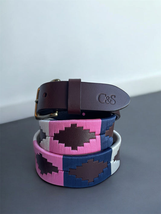 C&S Polo Belt Rosado Clásico